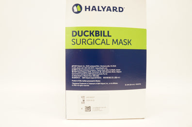 Halyard 48220 Duckbill Surgical Mask, Blue - Box of 50